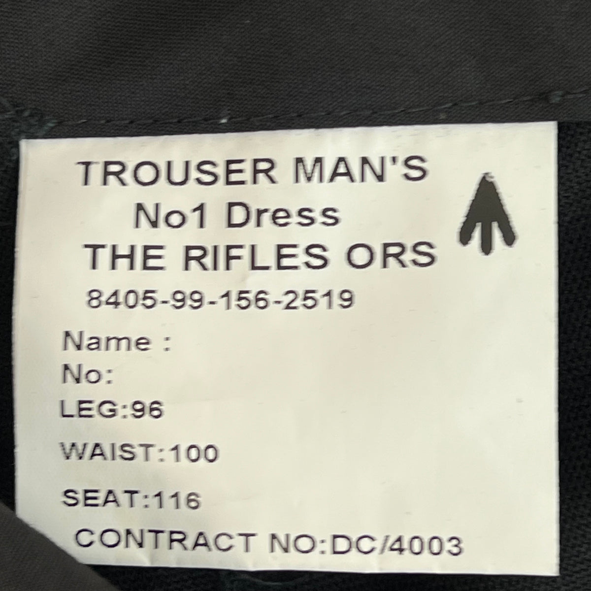 British Army No1 Blues Dress Trousers - The Rifles - W40 L37.5