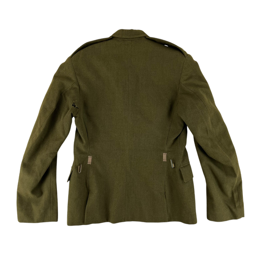 British Army 70s No. 2 Dress Jacket Khaki Green - Royal Regiment of Scotland - Medium SIZE 37