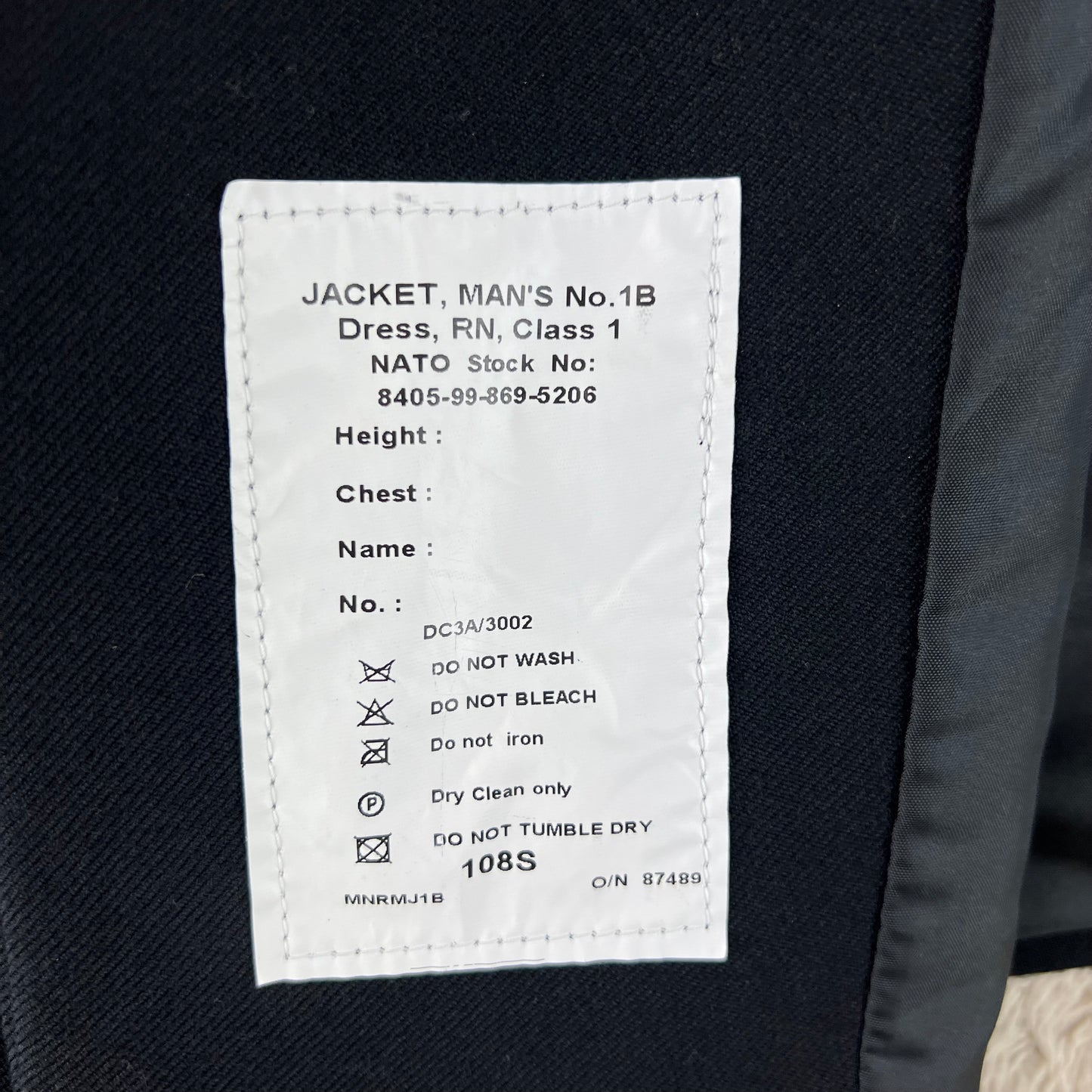 British Royal Navy Officer's No 1 Dress Jacket - Medium