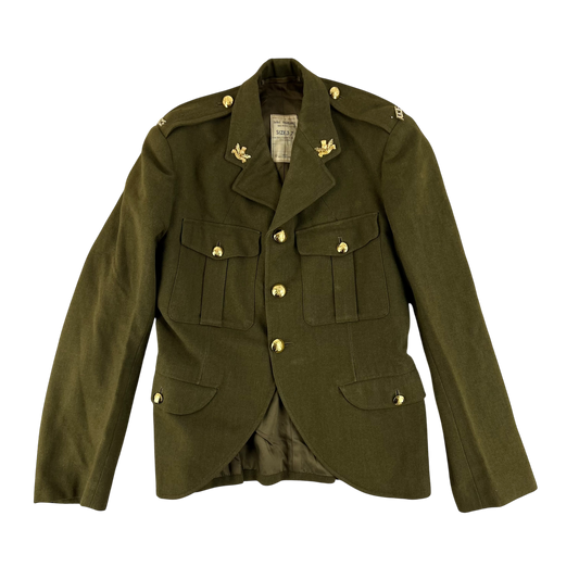 British Army 70s No. 2 Dress Jacket Khaki Green - Royal Regiment of Scotland - Medium SIZE 37
