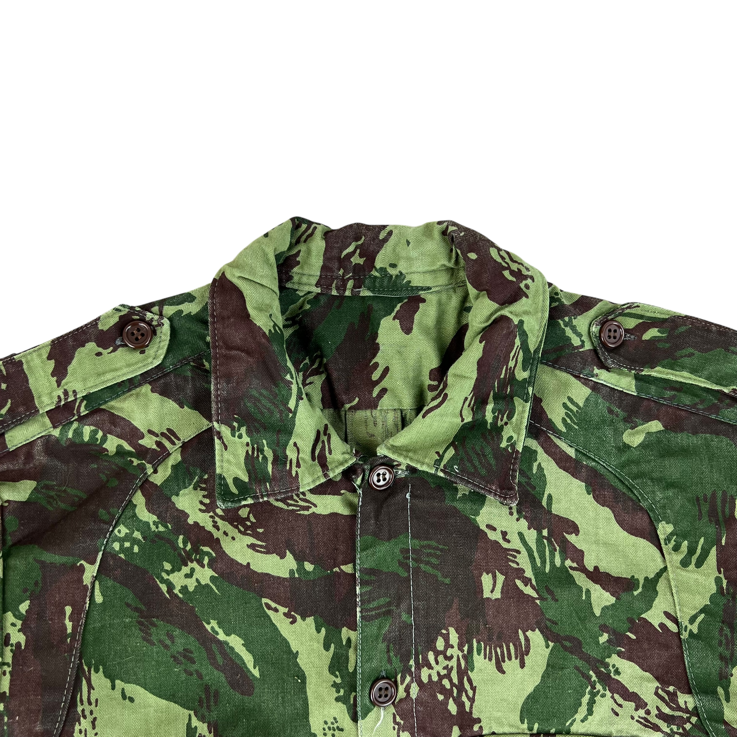 Portuguese Army M63 Lizard Camouflage Long Sleeve Shirt - Small
