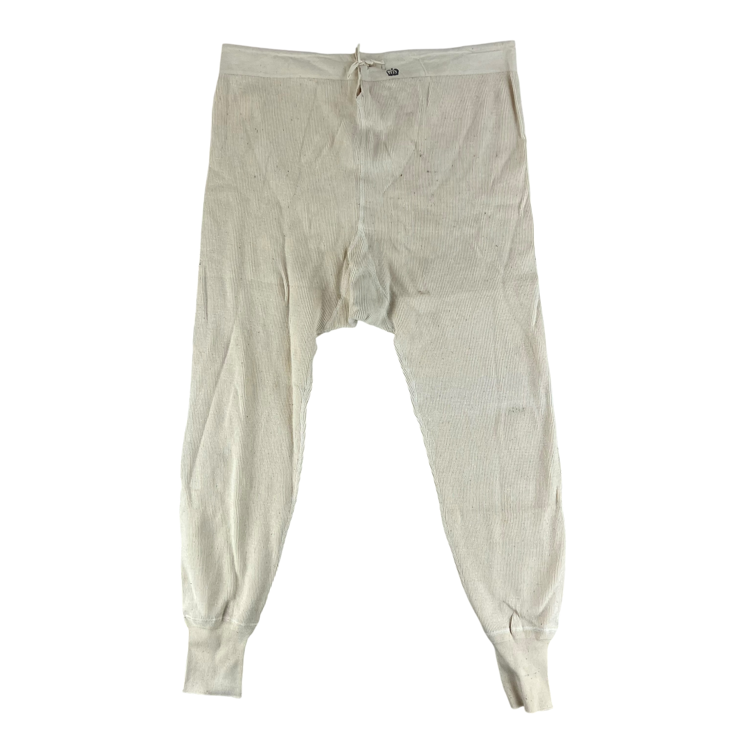 Swedish Army 40s Cream Long Johns Trousers - W36 L29.5