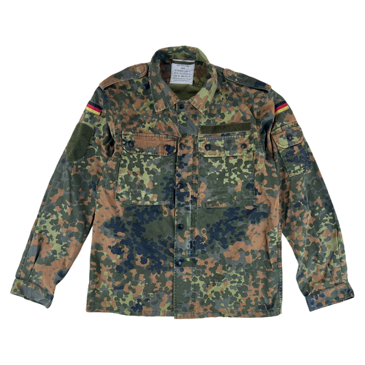 German Army Flecktarn Camouflage Long Sleeve Field Shirt - Medium GrNr 1