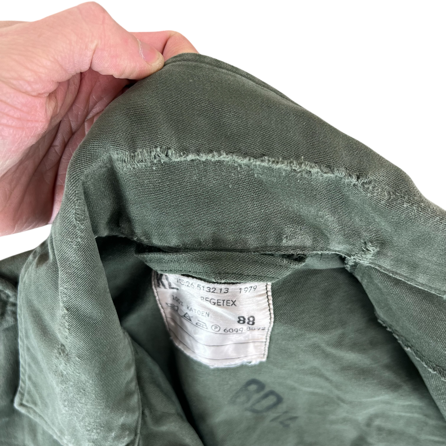 Dutch Army 70s Field Shirt Jacket Green Long Sleeve - Small