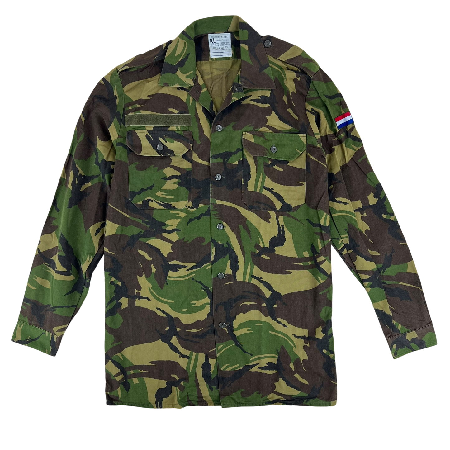 Dutch Army Field Shirt DPM Woodland Camouflage Long Sleeve - Medium