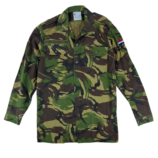 Dutch Army Field Shirt DPM Woodland Camouflage Long Sleeve - Medium