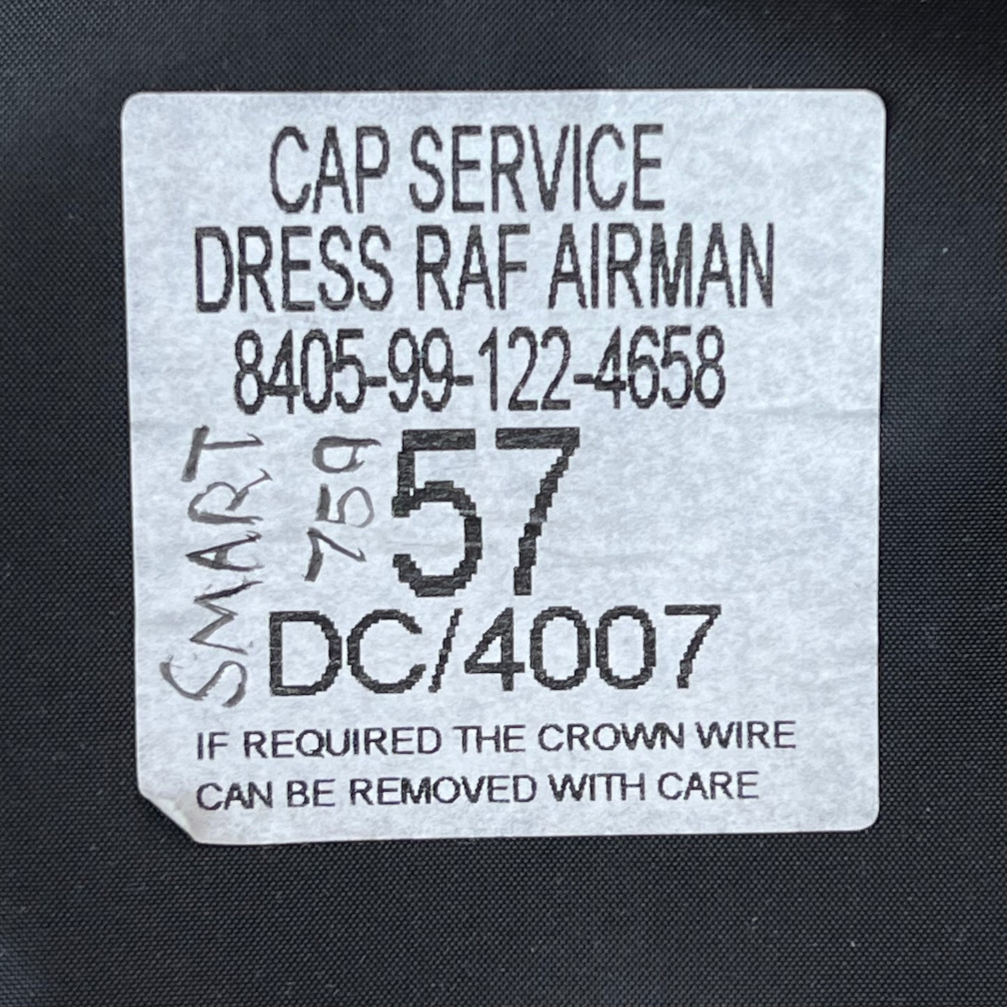 British RAF Peaked Dress Cap - Medium 57cm