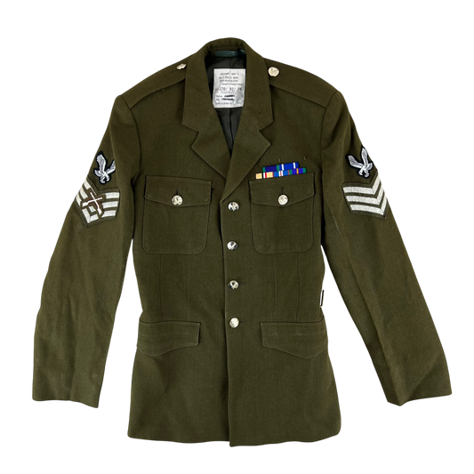 British Army 1980 Pattern No. 2 Olive Green Dress Jacket - Army Air Corps - Small 170/92
