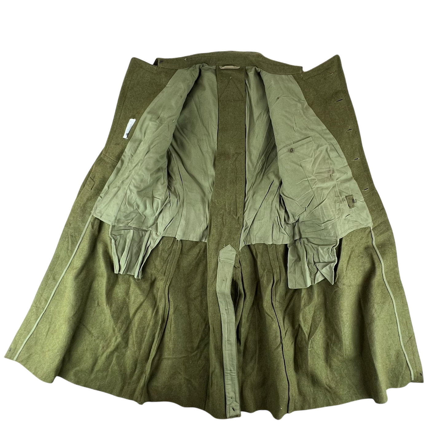 Romanian People's Army Khaki Wool Greatcoat - Medium