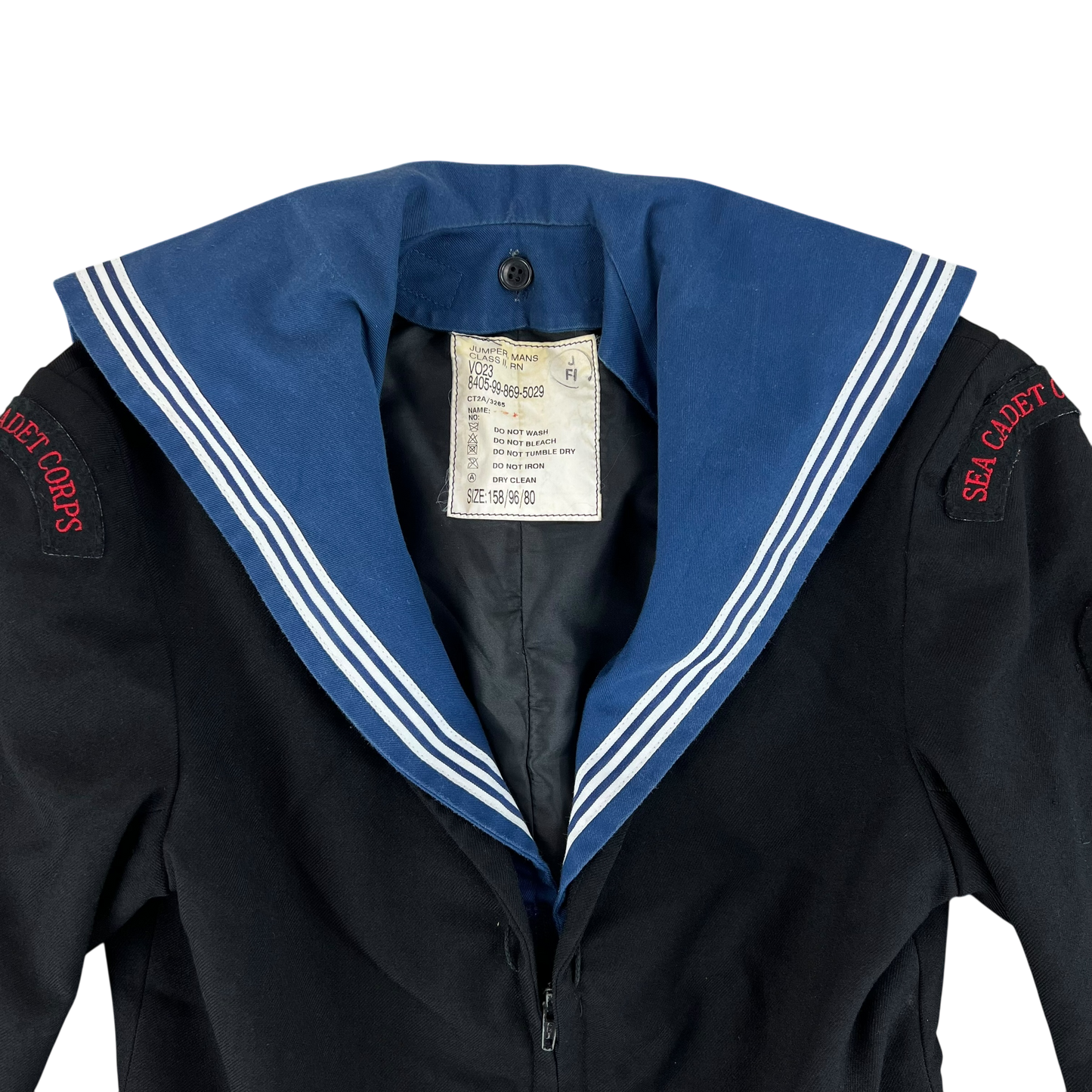 British Royal Navy Class II Jumper Sailor's Top - Medium 158/96