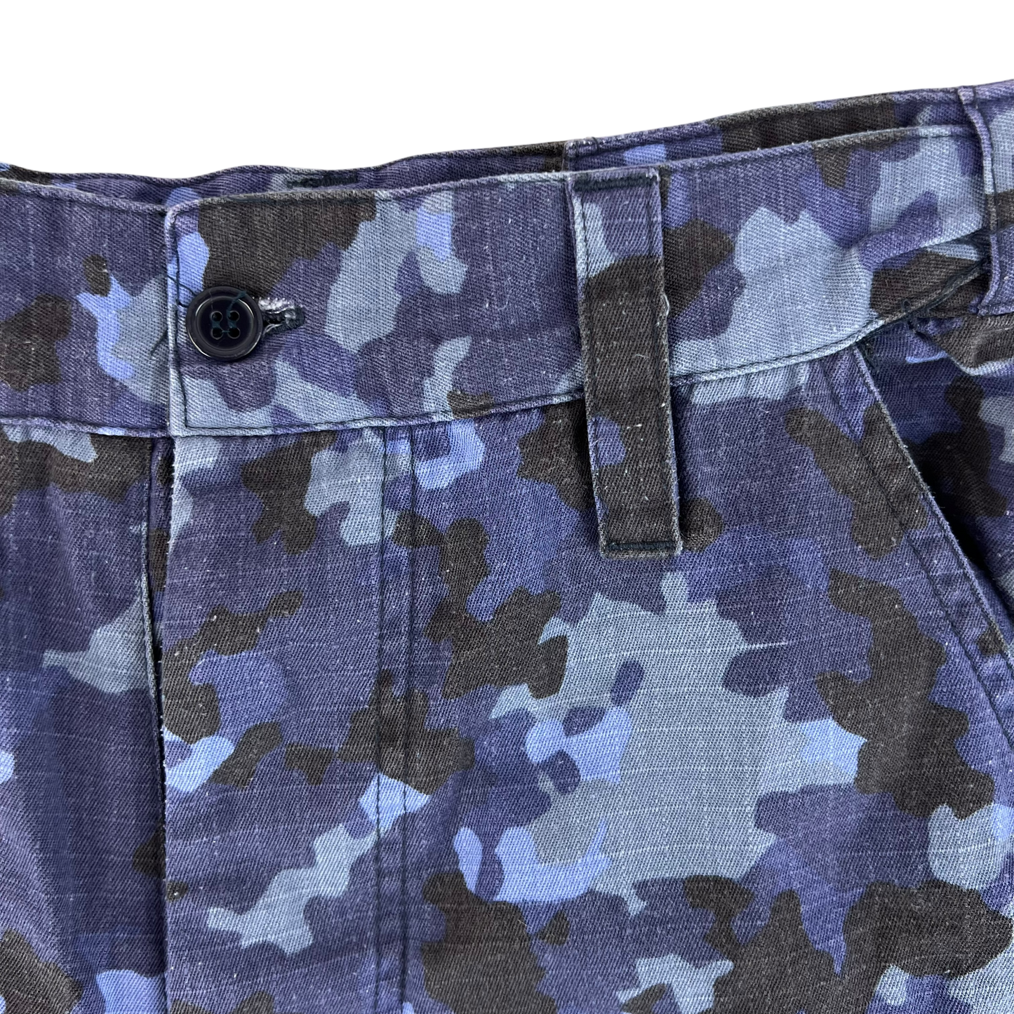 Romanian Navy M2017 Blue Camouflage Ripstop Trousers - W30 L31.5