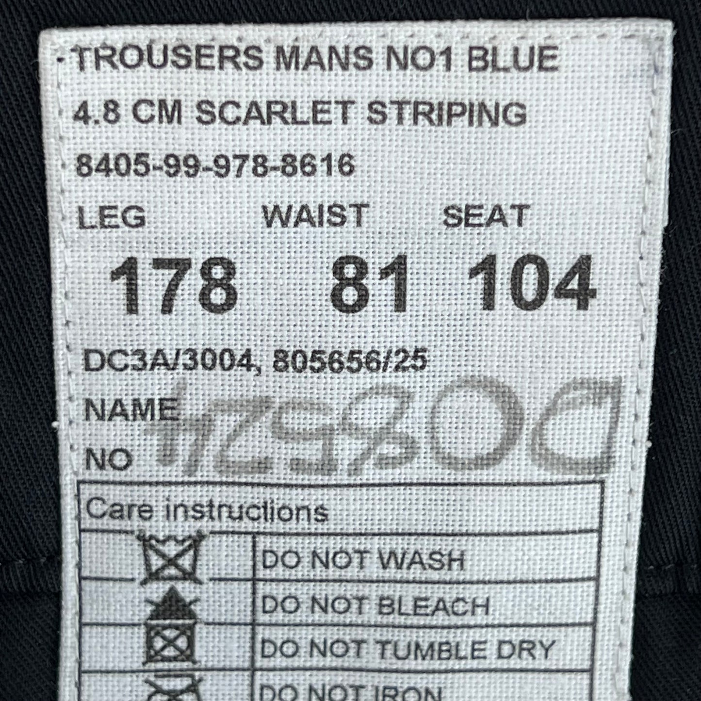 British Army Footguards No 1 Blues Dress Cavalry Trousers - W30 L29