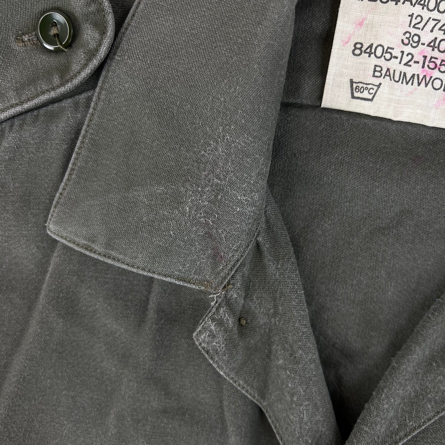 German Army Olive Green Long Sleeve Field Shirt - Medium