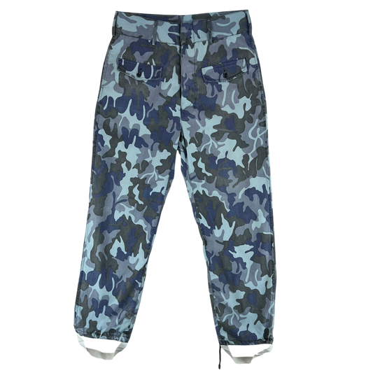 Romanian Army / Police M1990 Blue Leaf Camouflage Trousers - W34 L30.5