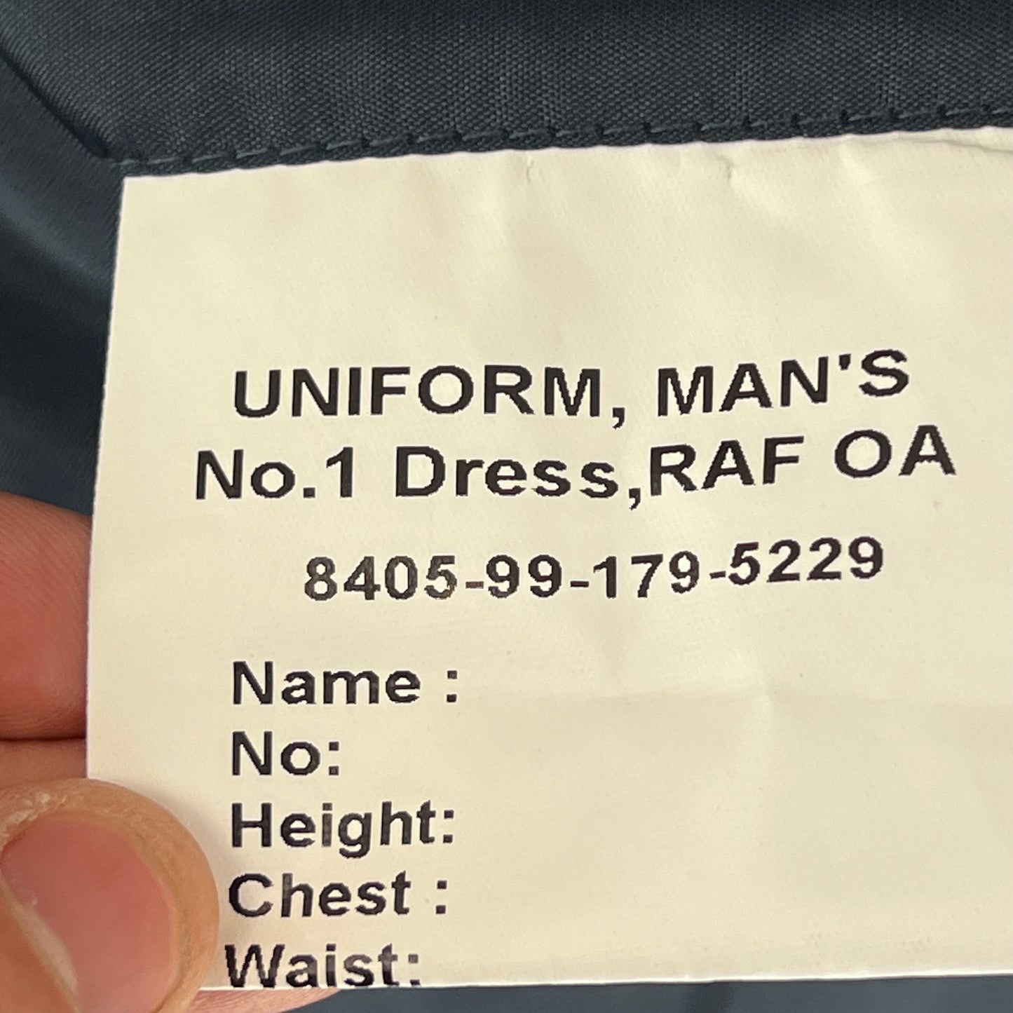British Royal Air Force No. 1 Dress Jacket w/ Belt - X Large 116R