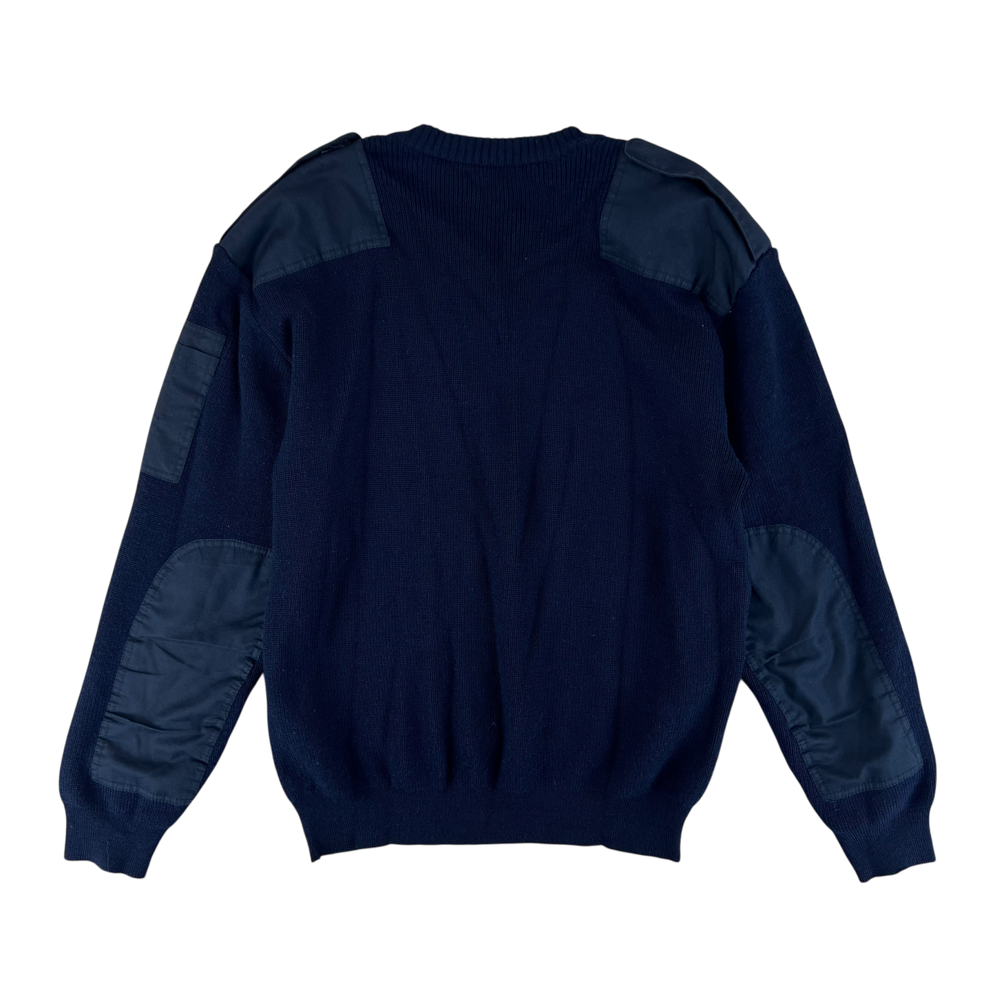 Dutch Navy Blue V Neck Pullover Jumper - X Large