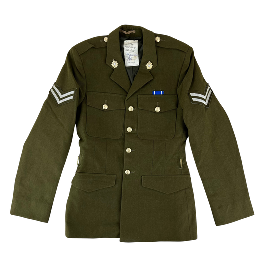 British Army 1980 Pattern No. 2 Olive Green Dress Jacket - RLC - Medium 170/96