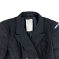 British Royal Navy Women's WRNS Diagonal Serge Black Blazer - Small