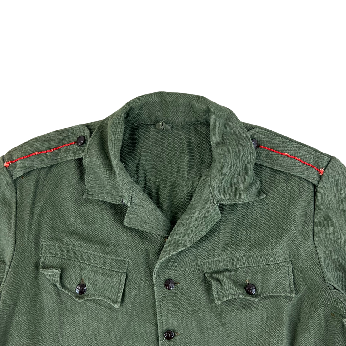 Bulgarian People's Army Olive Green Cossack Shirt - Medium