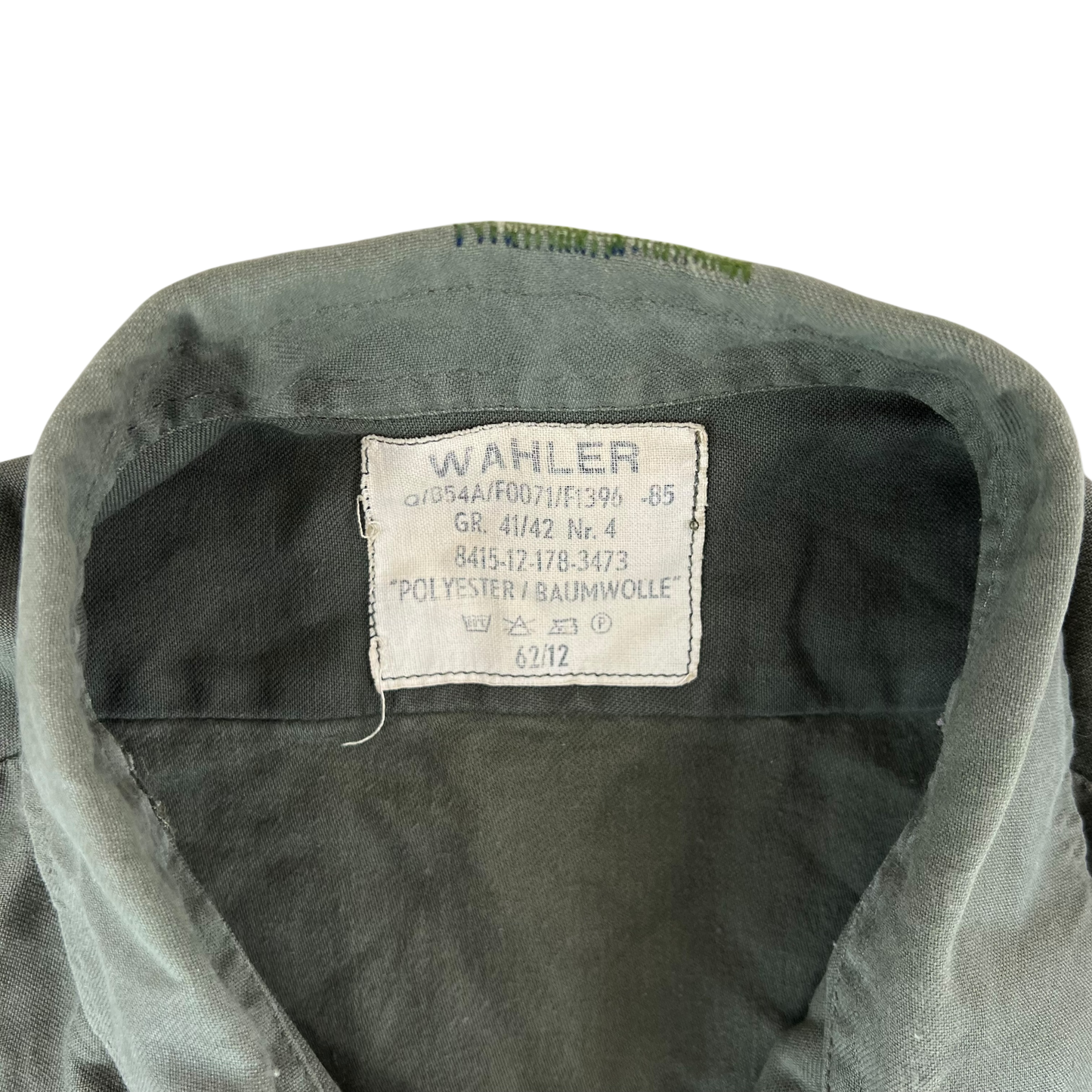 German Army Olive Green Long Sleeve Field Shirt - Large GrNr4