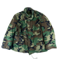 US Army M81 Woodland Camo M65 Cold Weather Field Coat w Liner - X Large