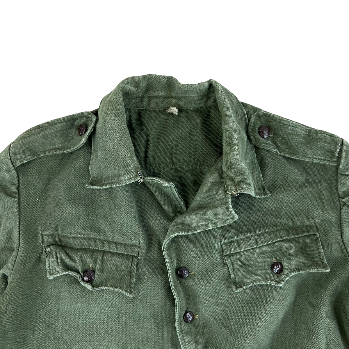 Bulgarian People's Army Olive Green Cossack Shirt - Large