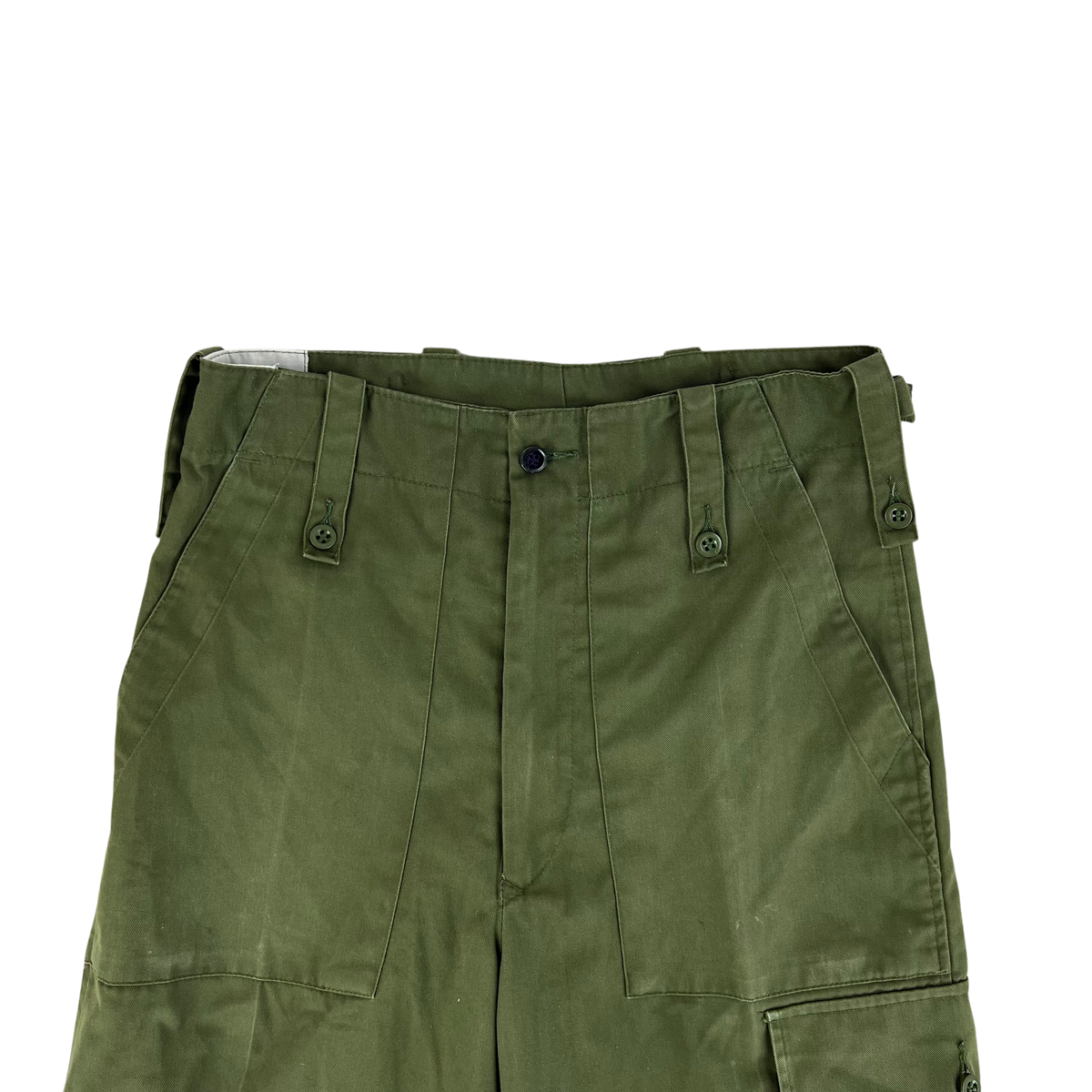 British Army Olive Green Fatigue Work Trousers - W31 L33