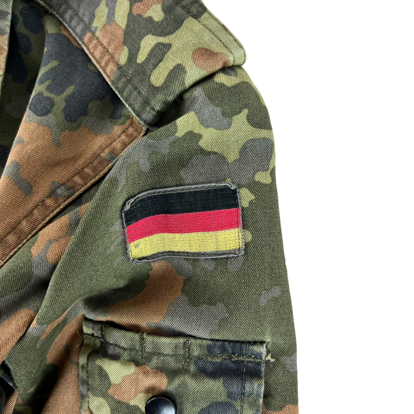 German Army Flecktarn Camouflage Long Sleeve Field Shirt - Medium GrNr 6