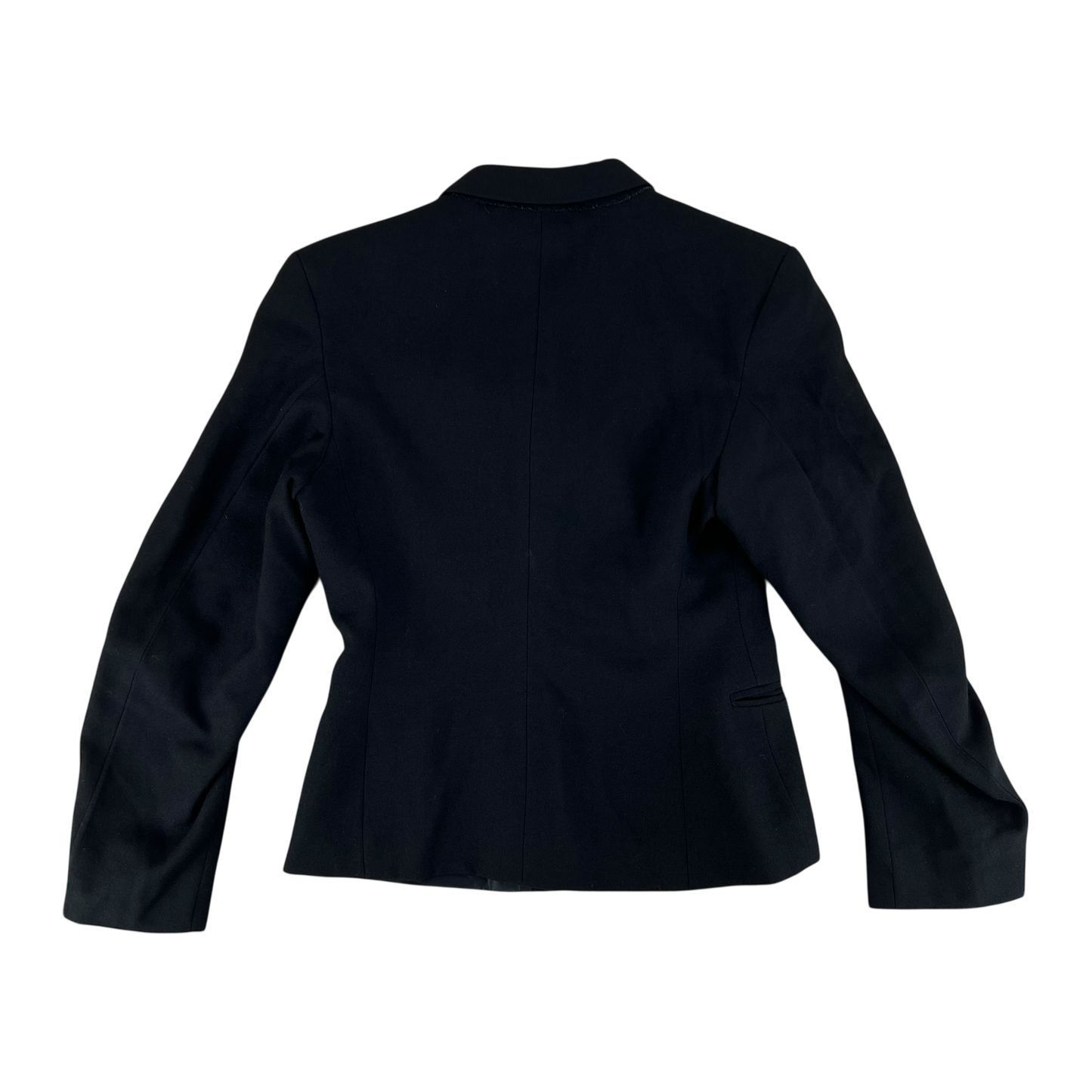 British Royal Navy Women's WRNS Diagonal Serge Black Blazer - Small SIZE 9