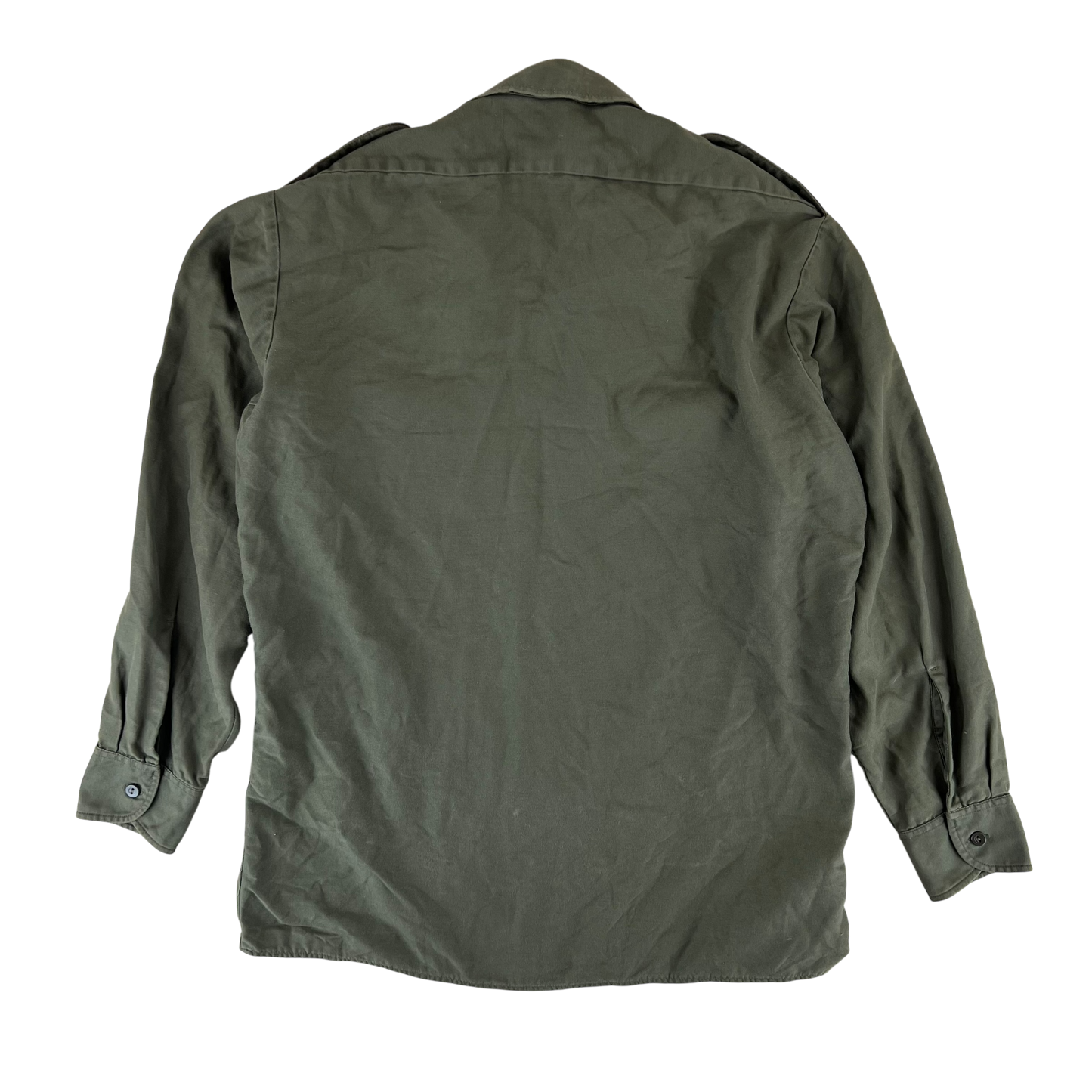 German Army Olive Green Long Sleeve Field Shirt - Large GrNr4