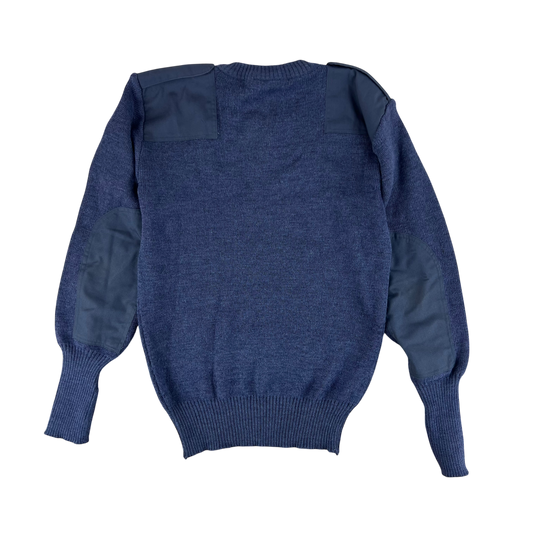 British RAF Wool V Neck Pullover Jersey Jumper - Medium
