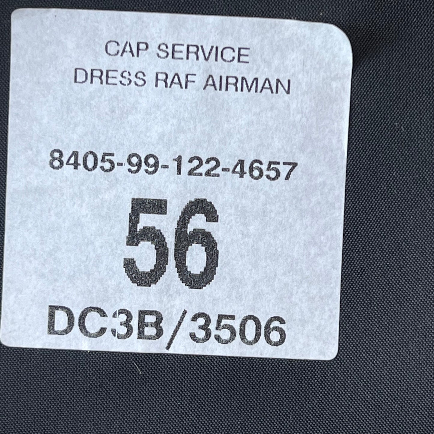 British RAF Peaked Dress Cap - Small 56cm