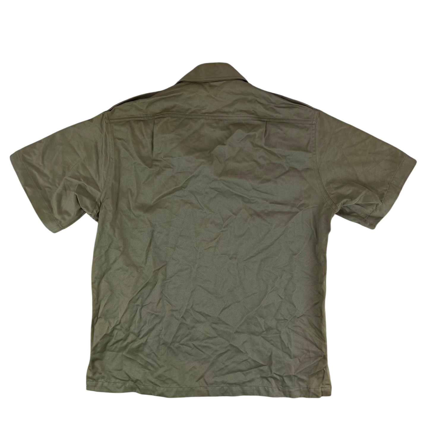 US Army 1950s Khaki Short Sleeve Shirt - Medium