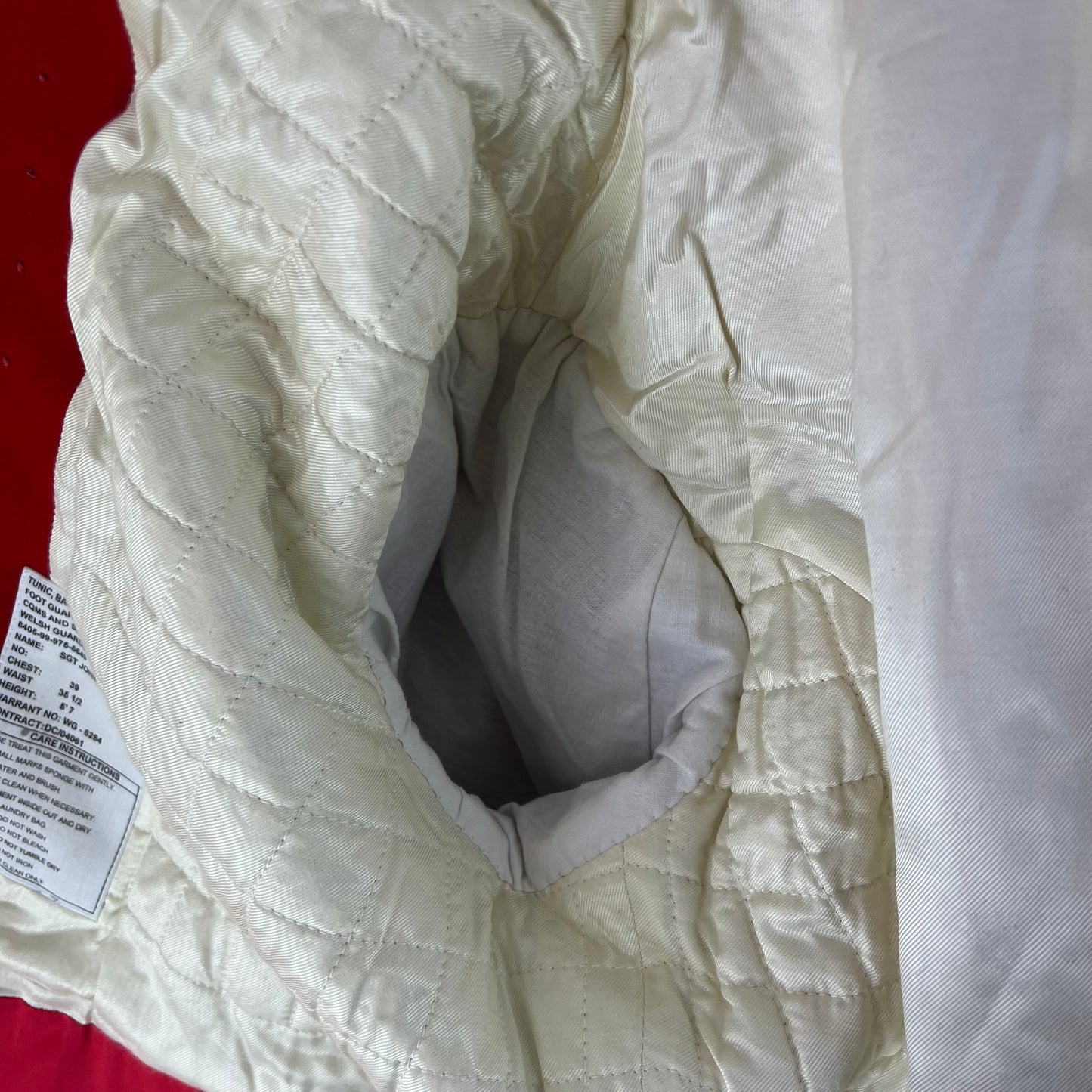 British Army CQMS & Sergeants Bandsman's Tunic Jacket w/ Wings - Welsh Guards - Medium