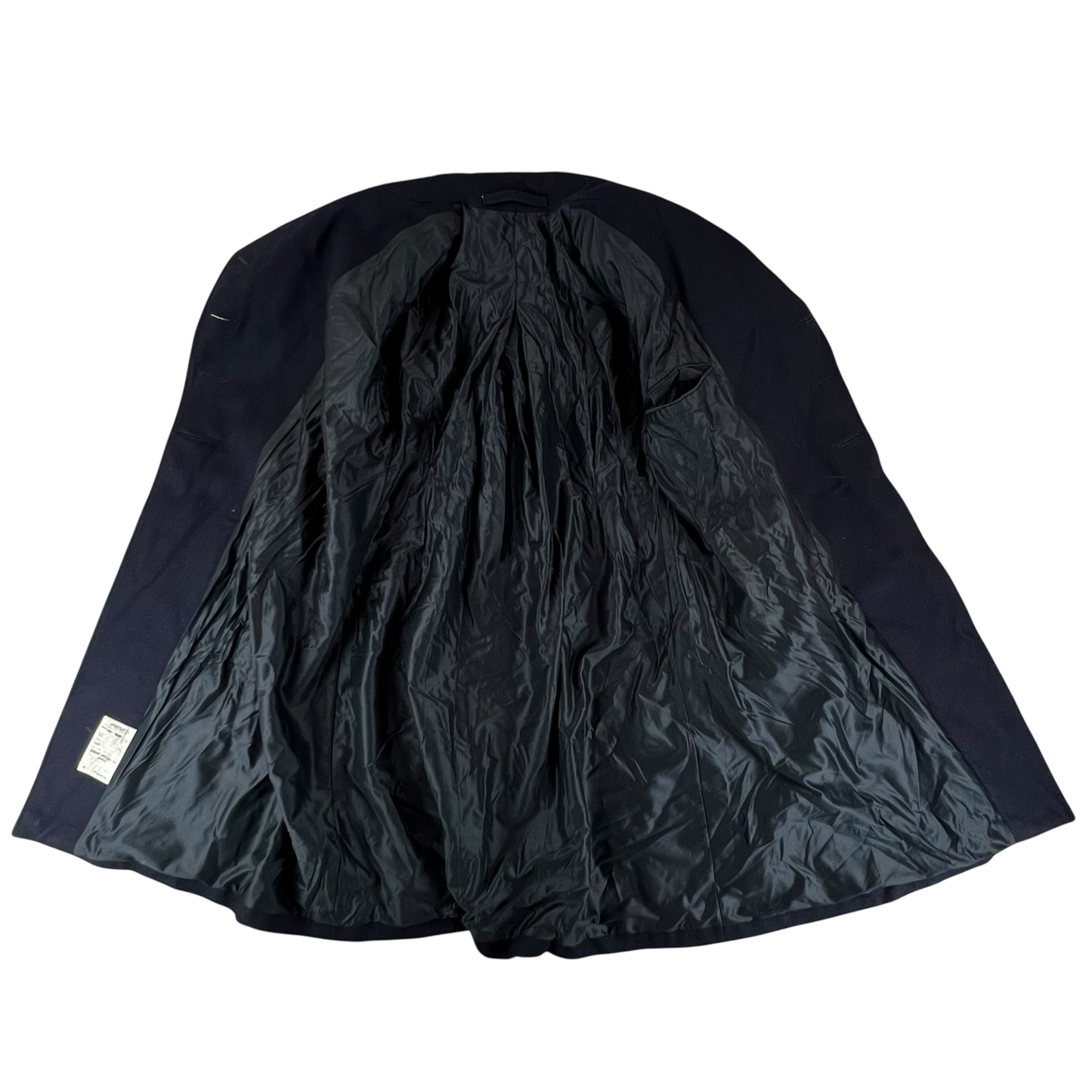 British Royal Navy 80's Women's Wool Officer's Greatcoat - Medium