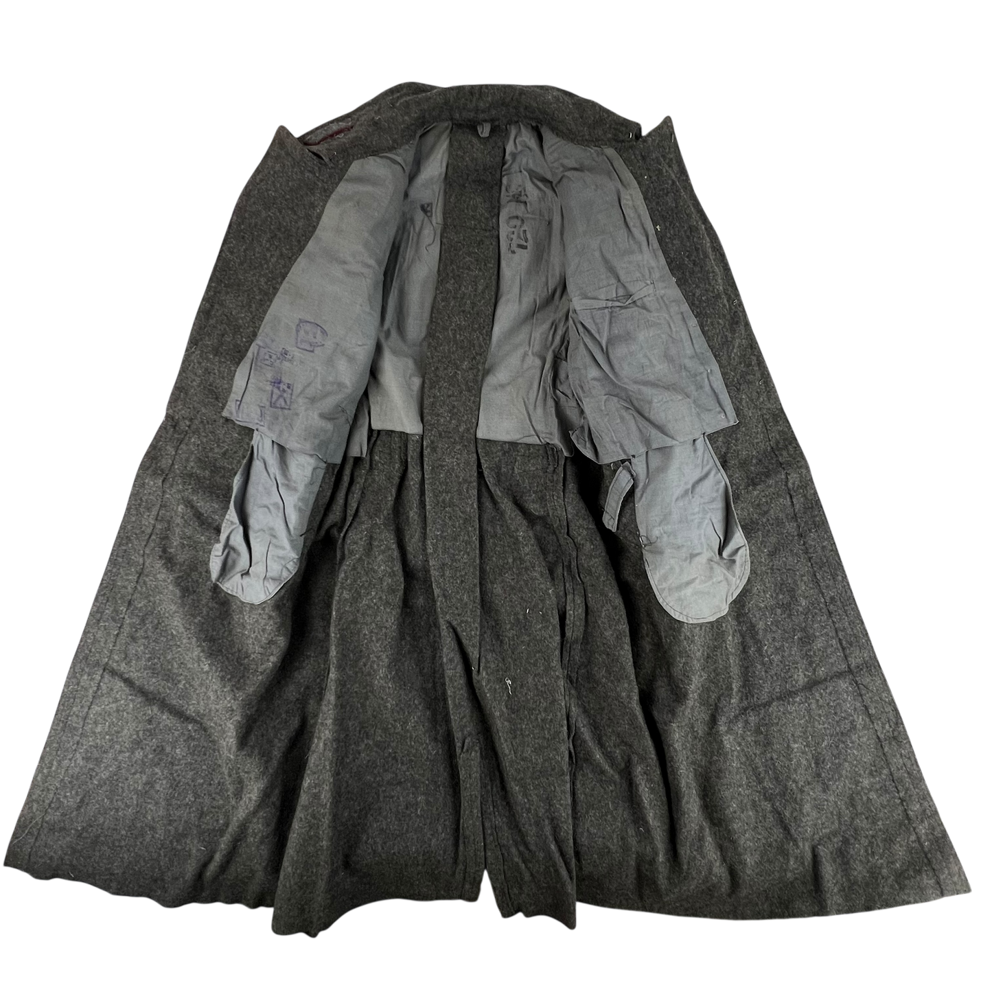 Bulgarian People's Army 50s Grey Wool Greatcoat - Medium