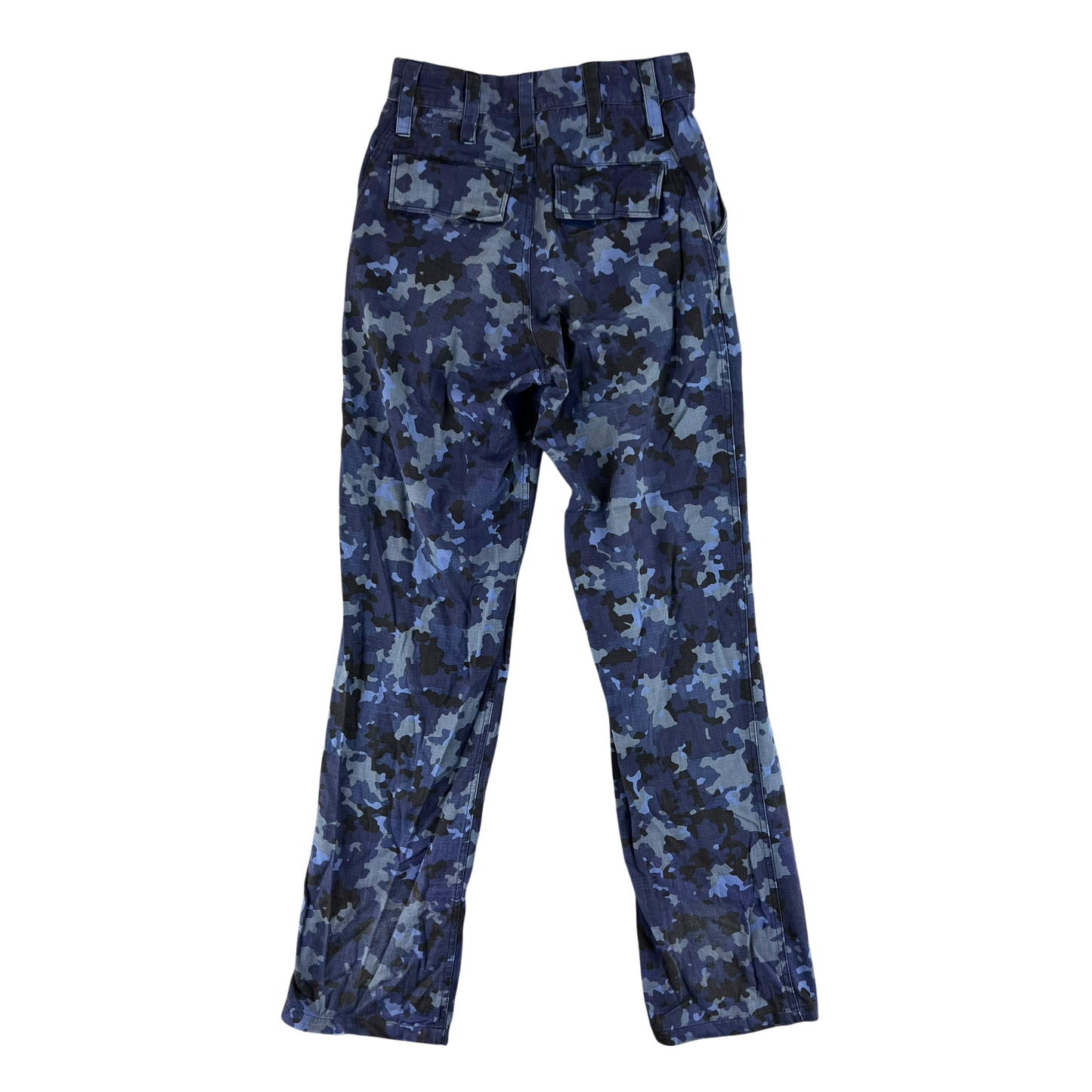 Romanian Navy M2017 Blue Camouflage Ripstop Trousers - W27 L32