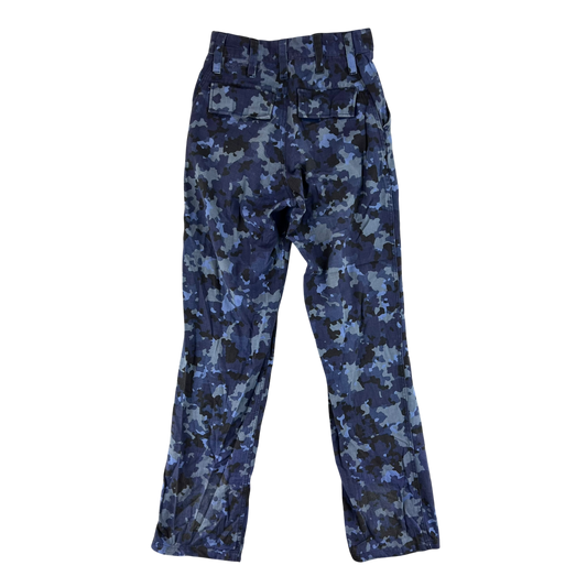 Romanian Navy M2017 Blue Camouflage Ripstop Trousers - W27 L32