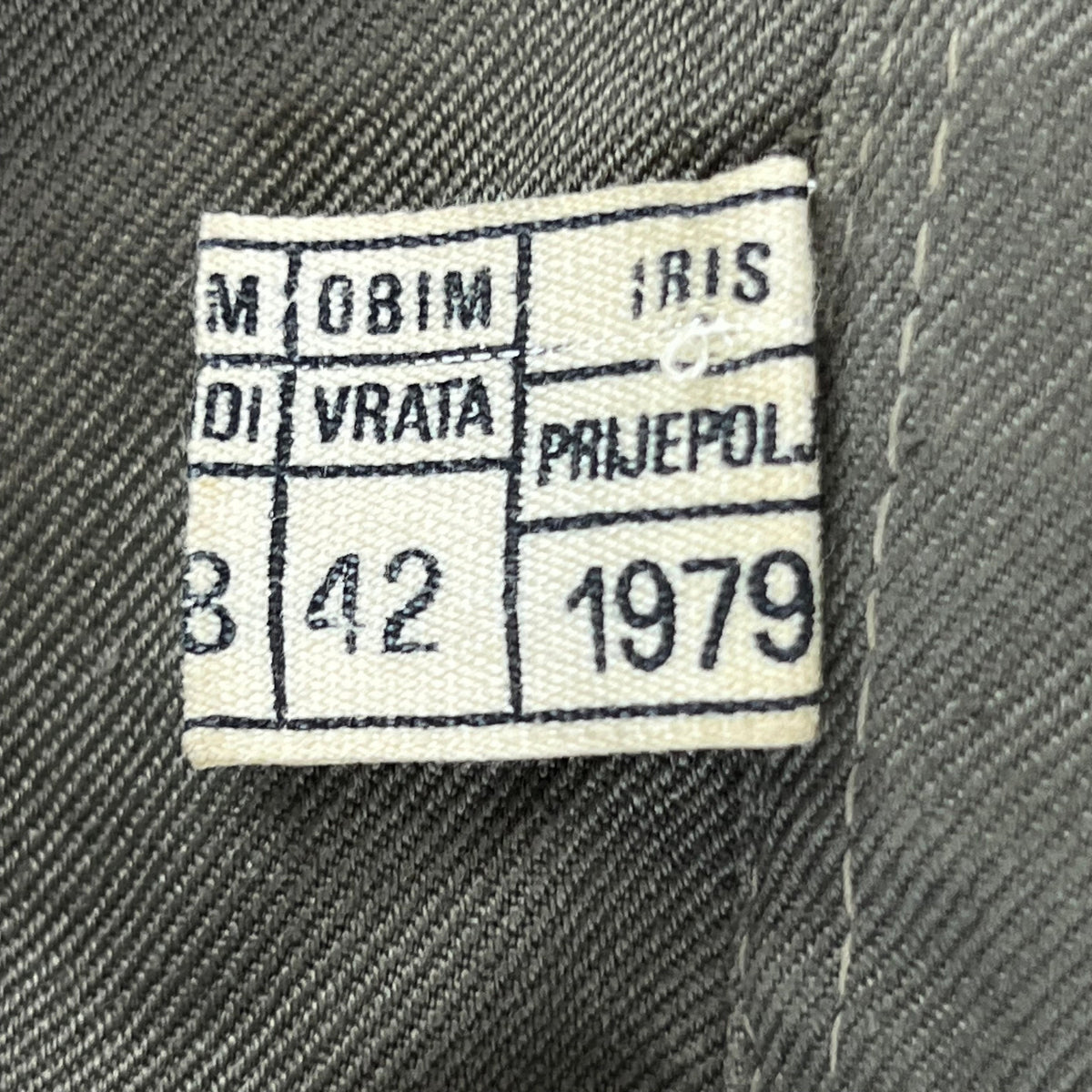 Yugoslav Army M77 Olive Drab Dress Shirt - Large
