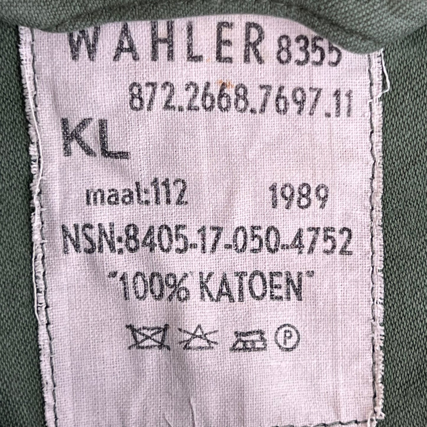 Dutch Army 80s Field Shirt Green Long Sleeve - Large