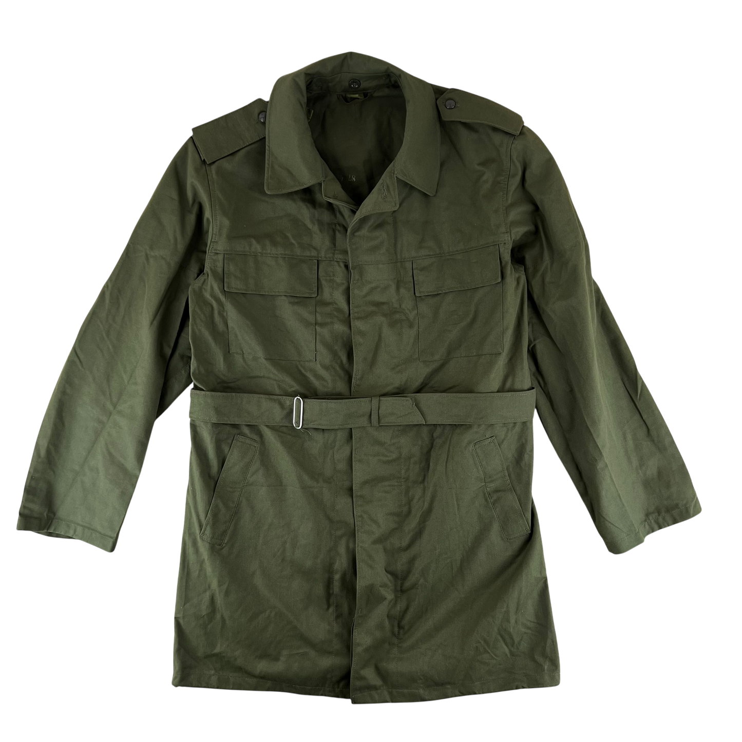Czechoslovak Army M85 Field Parka Olive Green w/ Belt - Large 188/106