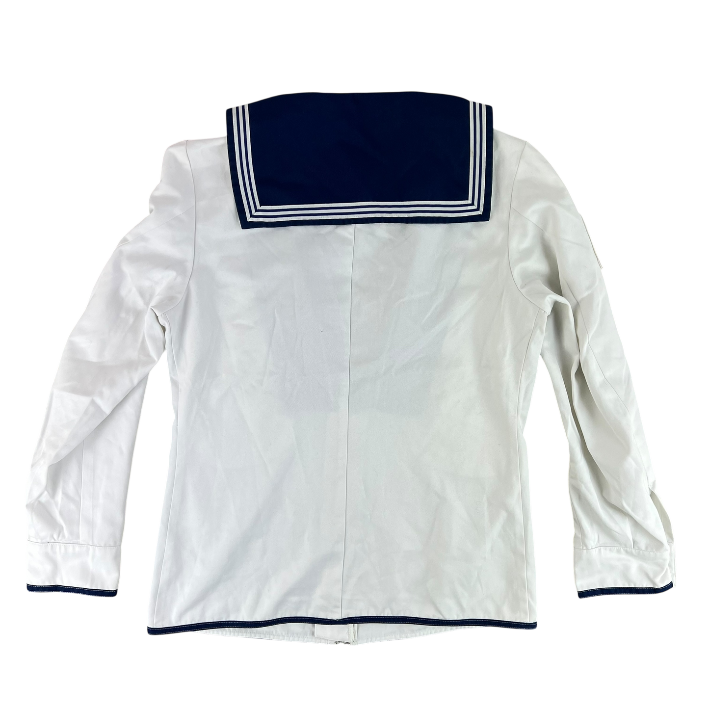 British Royal Navy Class II White Jumper Sailor's Top - Medium 176/100