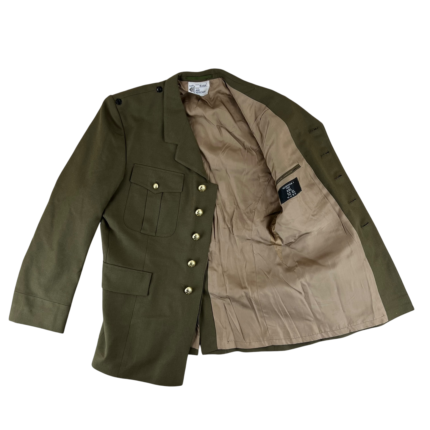 Belgian Army Khaki Tan Dress Jacket - Large
