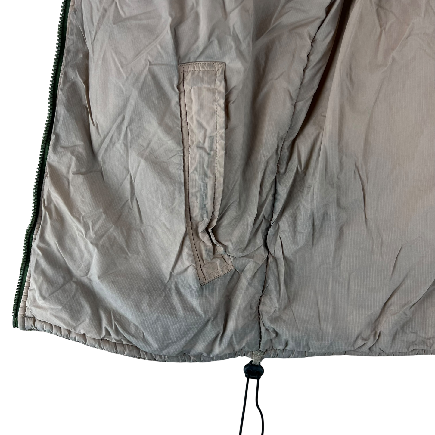 British Army Reversible Thermal Olive Green / Tan Quilted Jacket - Small