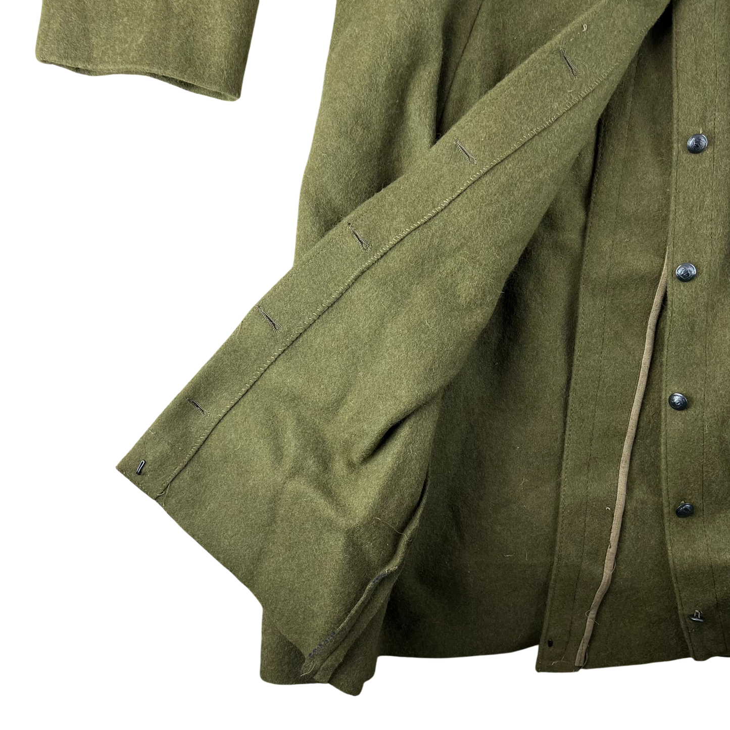 Romanian People's Army 80's Khaki Wool Greatcoat - Medium