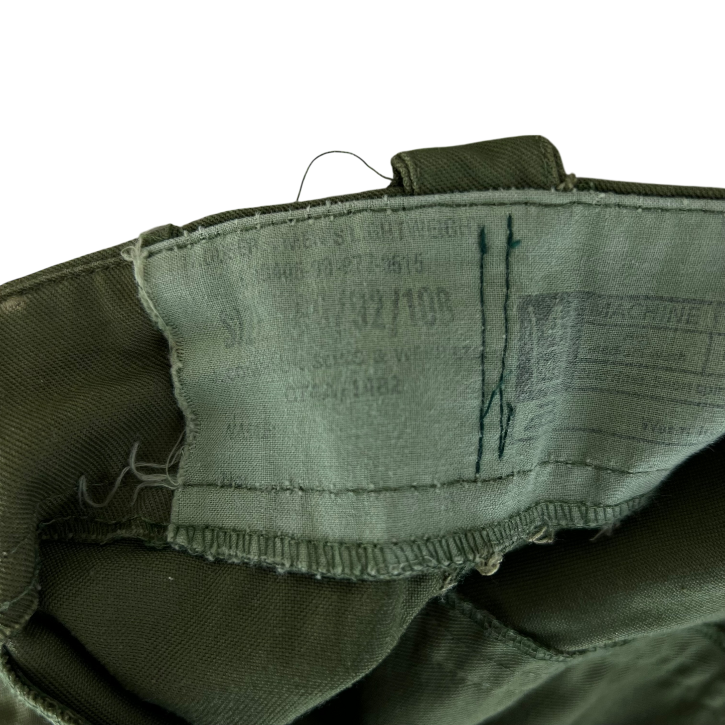 British Army Olive Green Fatigue Work Trousers - W31 L30
