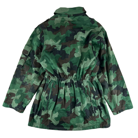 Serbian Army M93 Oak Leaf Camouflage Parka w/ Cold Weather Liner - Large