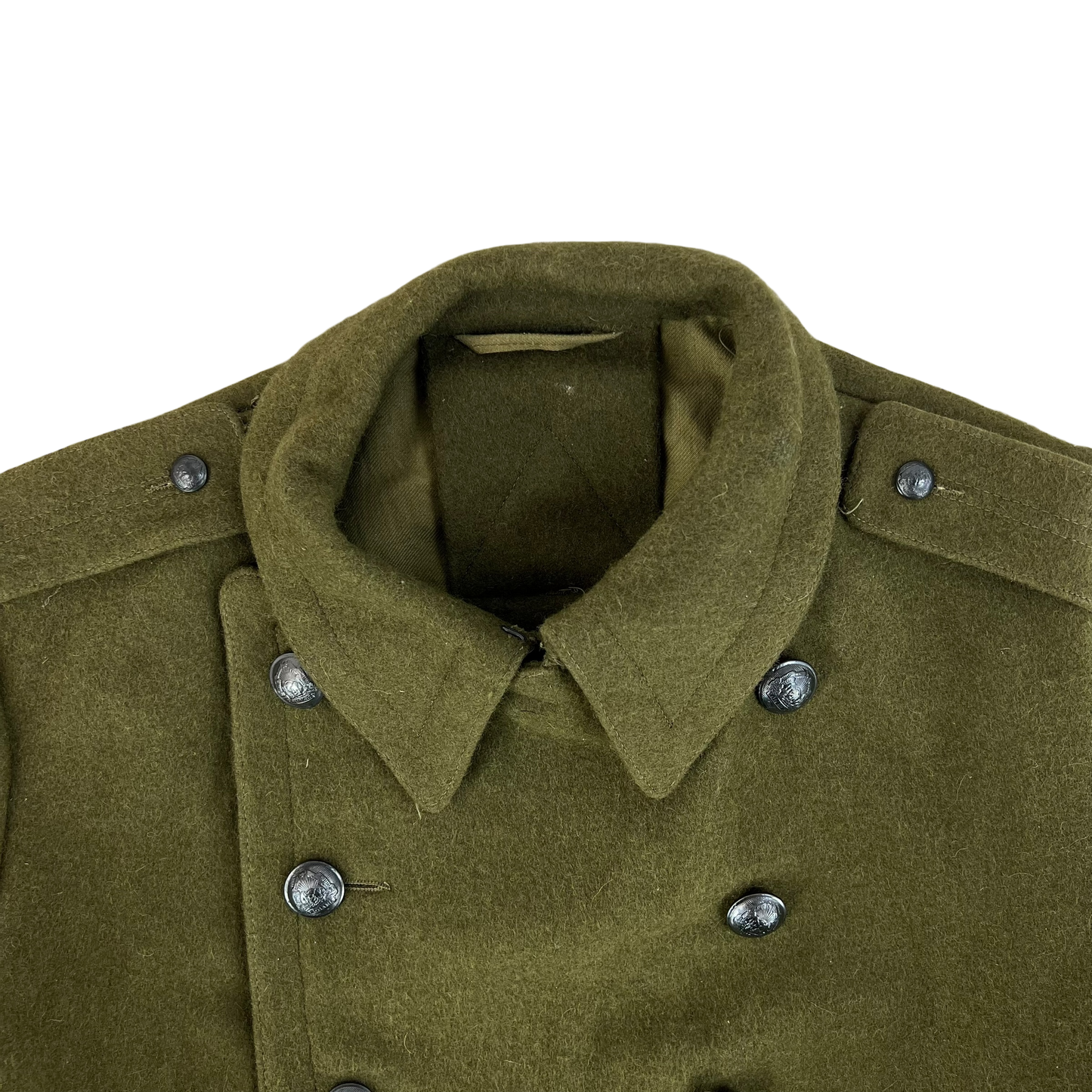 Romanian People's Army Khaki Wool Greatcoat - Medium