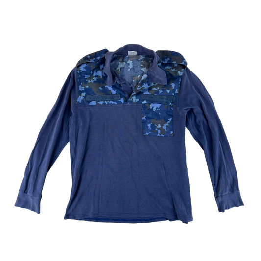 Romanian Navy M2017 Blue Camouflage Polo Top - Medium