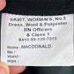 British Royal Navy Women's Officer's No. 3 & Officer's Class 1 Dress Black Skirt - W29
